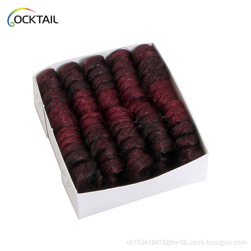 Hot sales infinity orange rod crochet braid different diameter spring braid for sale